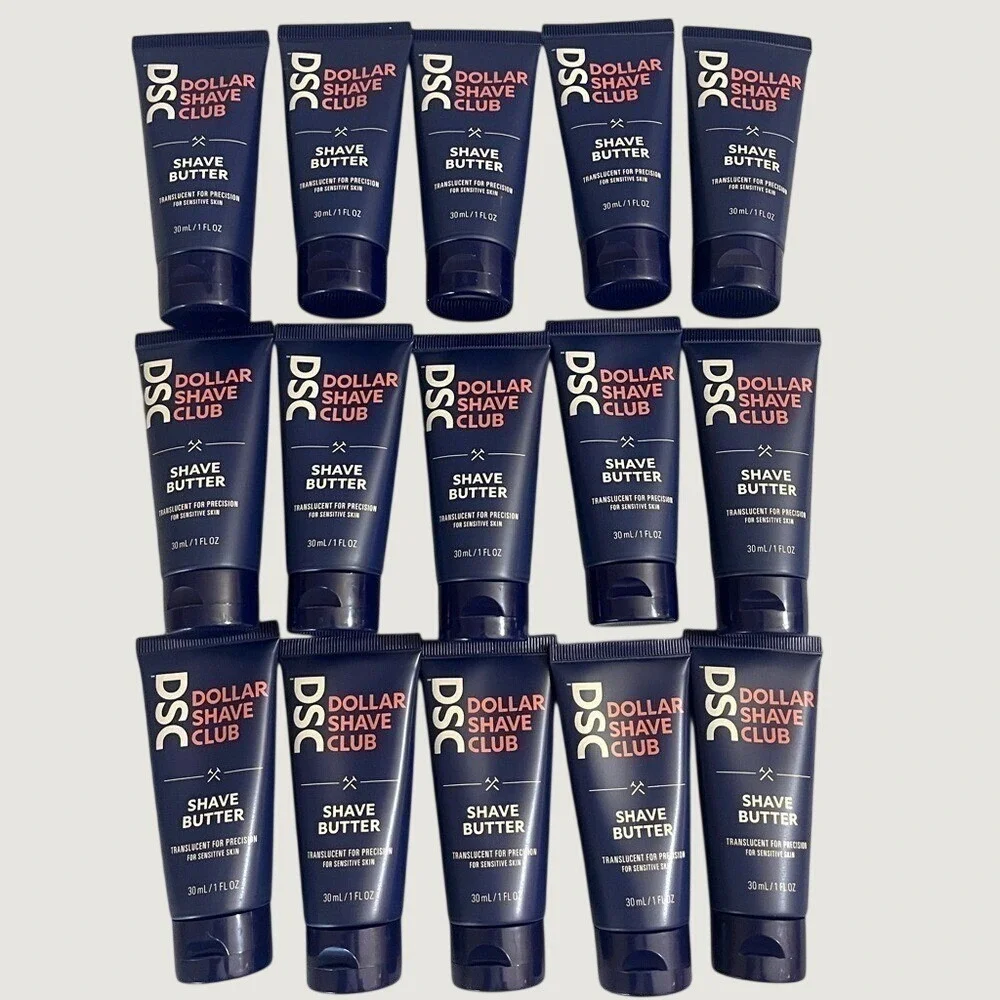 Dollar Shave Club Shave Butter Set Of 15 One Ounce Travel Size Sealed Tubes New